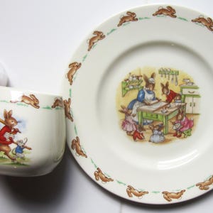 Bunnykins By Royal Doulton Cup and Plate Set