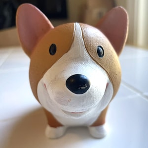 Roogo Corgi Dog Small Planter Succulent with Drain