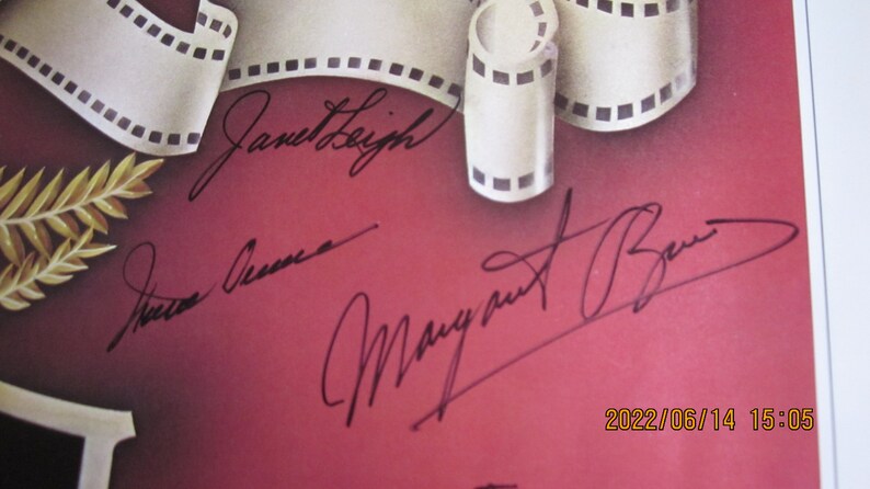 Metro Goldwyn Mayer MGM Autographed Poster image 7