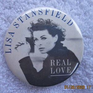 Lisa Stansfiled Rare Promotional Button (1991)