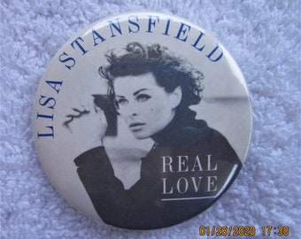 Lisa Stansfiled Rare Promotional Button