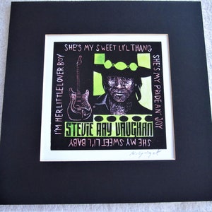 Stevie Ray Vaughan Original Vintage Print