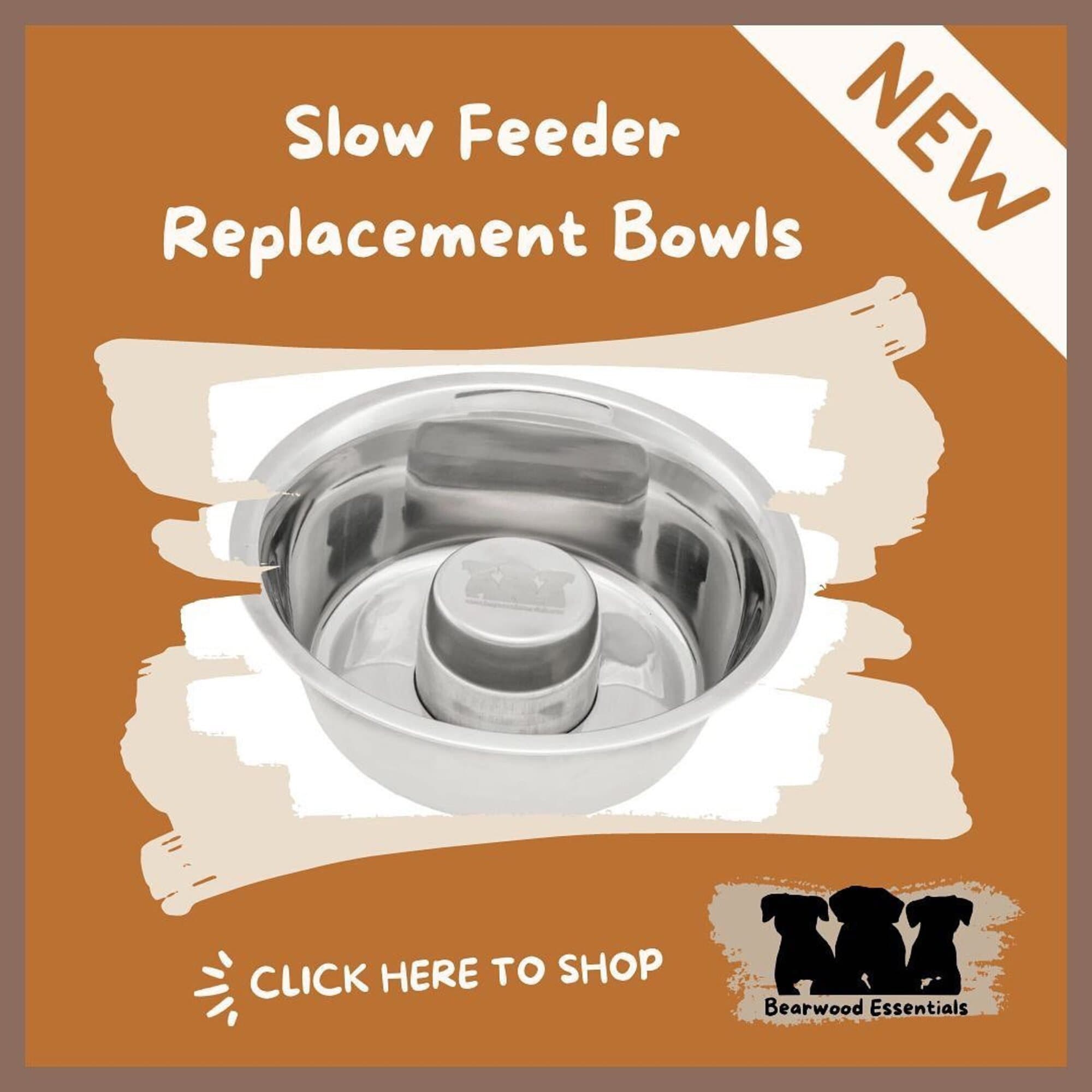 Floatant Slow Feeder Dog Bowls Medium Large Breed Ceramic, 7.6 in Dog Slow  Feeder Bowl for