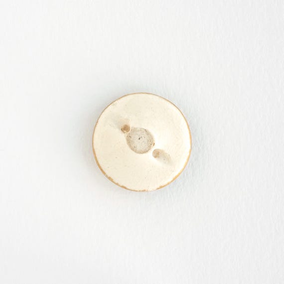 花柄薩摩焼ボタン 直径約2.5cm