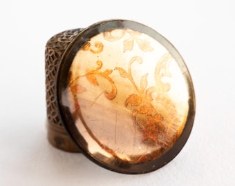 Vintage Celluloid Tight Top Swallowtail Butterfly Button
