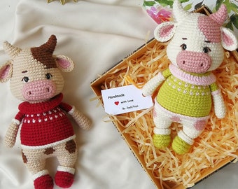 Cow Crochet Pattern: Amigurumi Bull PDF File