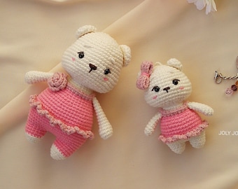 Bear Crochet Pattern: Amigurumi Toy and  Keychain (PDF Pattern)