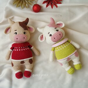 Cow Crochet Pattern, Cow Amigurumi, Crochet Bull PDF file