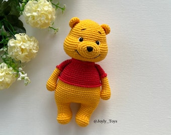 Puh-virkmönster – Amigurumi-björn PDF, direktnedladdning