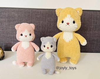 Patrón de ganchillo de gato esmoquin – Gato amigurumi PDF, descarga instantánea