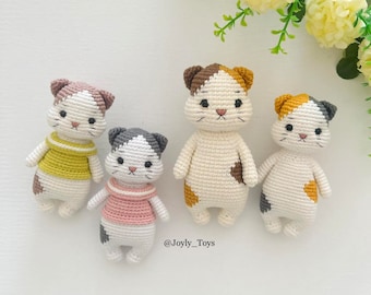 Calico Cat Crochet Pattern: Amigurumi Kitten (PDF Pattern)