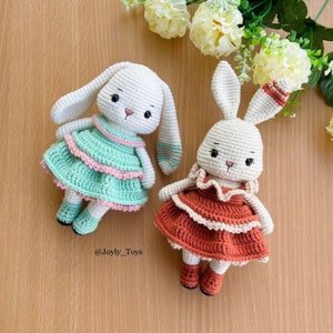 Bunny Crochet Pattern,  Amigurumi bunnies, Crochet bunny PDF file