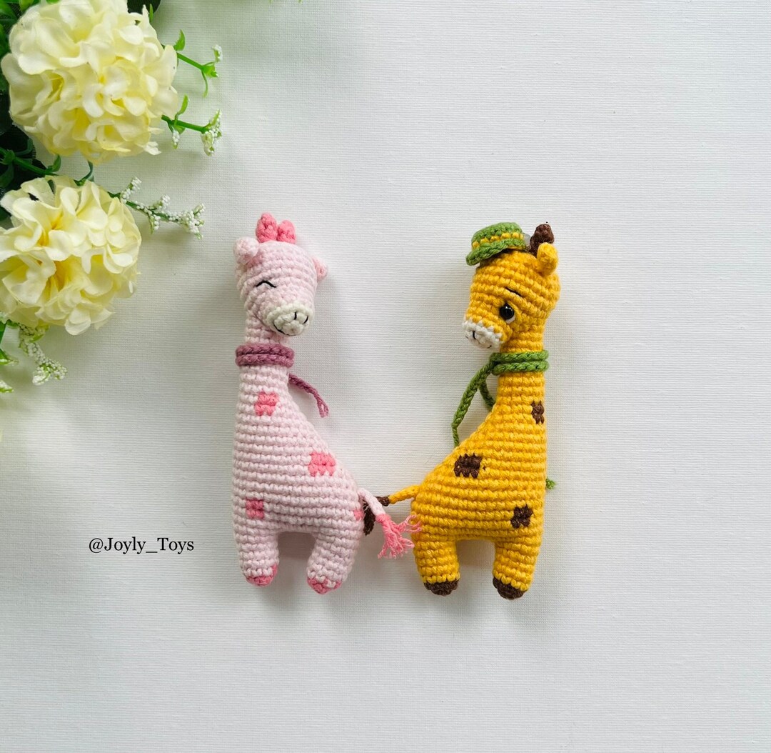 Giraffe Crochet Pattern Giraffe Keychain Crochet Giraffe PDF Etsy