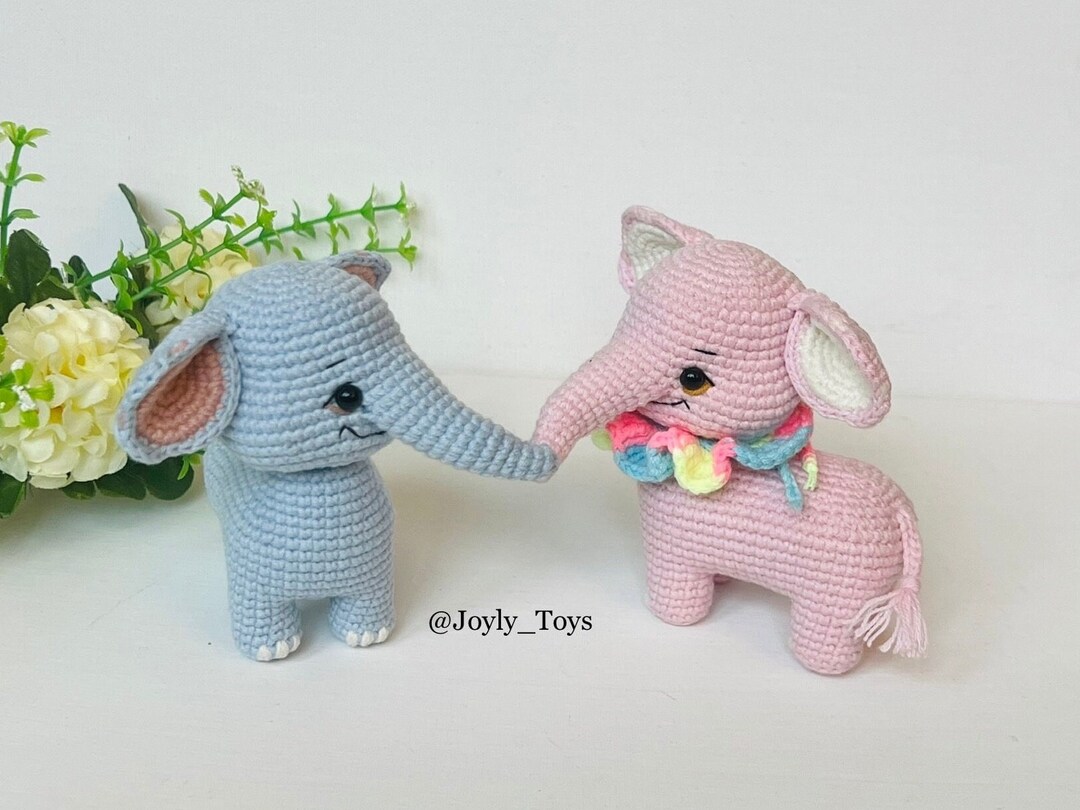 Elephant Crochet Pattern Amigurumi Elephant Crochet Elephant Etsy