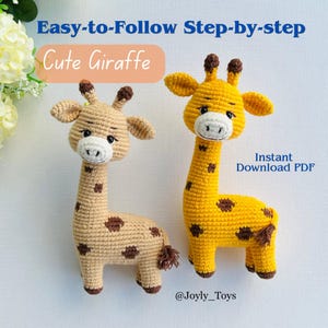 Crochet Giraffe Amigurumi Pattern: Easy Step-by-Step Toy Tutorial (PDF Download)