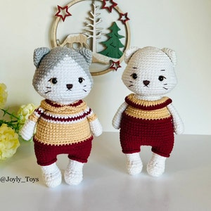 Cat Crochet Pattern,  Amigurumi Cat, Crochet Cat PDF file