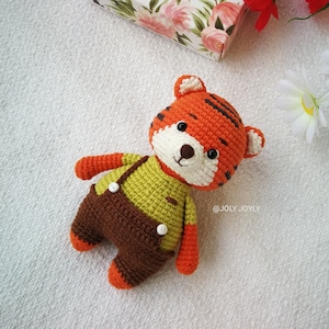 Tiger Crochet Pattern, Tiger Amigurumi, Crochet Tiger boy PDF file