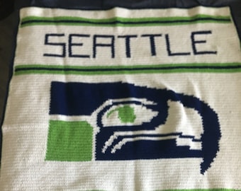 Seattle Seahawks lap blanket 48" x 40"