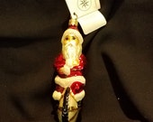 1996 Christopher Radko quot Cycle Santa quot Ornament