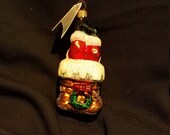 1996 Christopher Radko quot Bottoms Up quot Santa