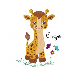 Cute Giraffe embroidery designs, animals embroidery design machine, zoo embroidery pattern, file instant download, baby embroidery design