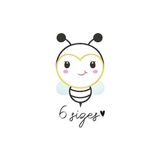 Cute Bee embroidery design Animals embroidery design machine embroidery pattern file instant download bee applique baby embroidey design