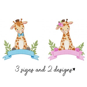 Cute Giraffe embroidery designs animals embroidery design machine embroidery pattern file instant download Giraffe design baby embroidery