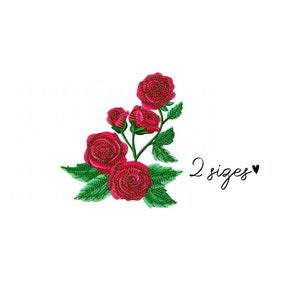 Roses embroidery design Flowers embroidery design machine embroidery pattern file instant download nature embroidery flower design