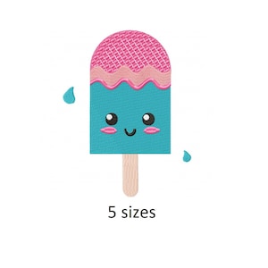 Ice Cream embroidery design girl and boy embroidery design machine embroidery pattern file instant download girl embroidery girl fill stitch