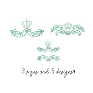 Cute Crown embroidery designs baby embroidery design machine embroidery pattern file instant download crown embroidery baby design