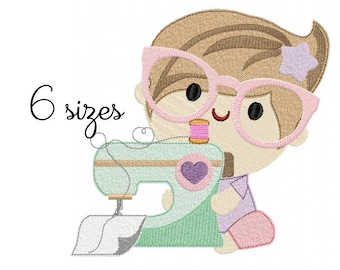 Seamstress embroidery designs, Embroiderer embroidery design machine, sewing embroidery pattern, file instant download, baby embroidery