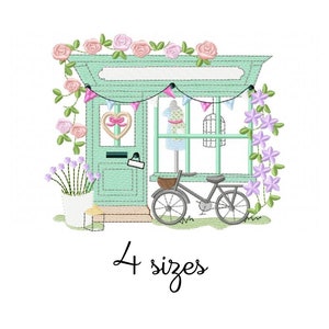 Lovely Store Blumen Stickdatei - Florale Maschinenstickdatei - PES JEF HUS - 4x4 5x7 6x10 - Sofort Download - DekorStickerei