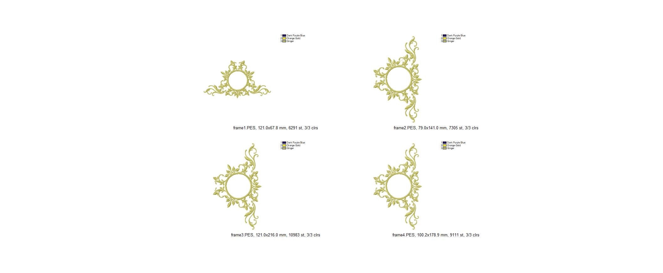 Frame embroidery designs Towel design embroidery design Etsy