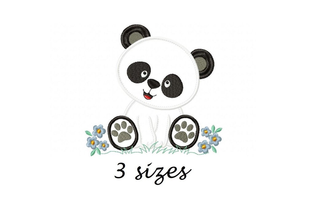 Panda Embroidery Designs, Cute Panda Embroidery Design Machine ...