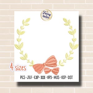 Cute Branch Embroidery Design - Frame Machine Embroidery File - PES JEF HUS - 4x4 5x7 6x10 hoop - Digital Download - Nursery Embroidery