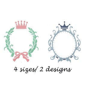 Cute Frames embroidery designs baby embroidery design machine embroidery pattern file instant download crown embroidery baby design