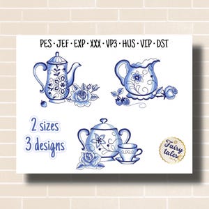 Diseño de bordado para cocina - Archivo de bordado a máquina para decoración - PES JEF HUS - Bastidor de 4x4 5x7 - Descarga instantánea - Diseño de bordado para cubiertos