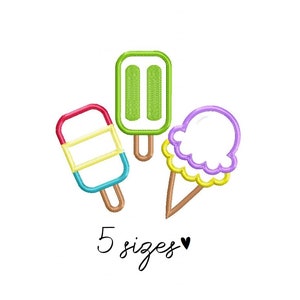 Ice Cream embroidery design candys embroidery design machine embroidery pattern file instant download kitchen embroidery applique