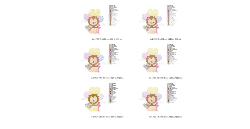file instant download newborn machine embroidery pattern baby embroidery design cute animals embroidery Cute Lion embroidery design