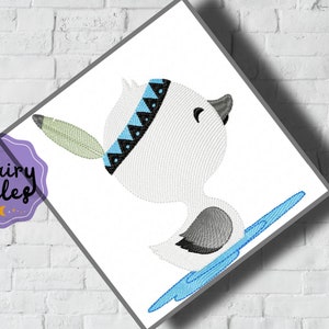 Little Duck Boy Embroidery Design - Baby Machine Embroidery File - PES JEF HUS - 4x4 5x7 6x10 hoop - Instant Download - Nursery Embroidery