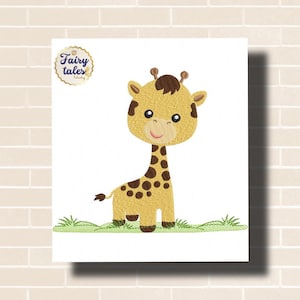 Cutie Giraffe 1 embroidery designs, animals embroidery design machine, zoo embroidery pattern, file instant download, baby embroidery design
