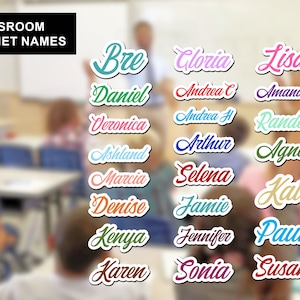 Group Name Magnet! Personalized Names, Refrigerator Magnet, Magnetic Locker Decor, Custom Teacher Gift, Student gift, Gift for Classroom