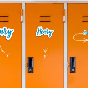 Custom Locker Magnet! Personalized Magnet Names, Refrigerator Magnet, Whiteboard Magnet, Magnetic Locker Decor, Die-Cut Magnet, student gift