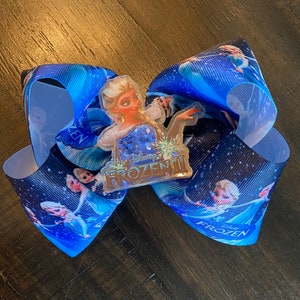 Elsa hair bow, frozen hair bow, Elsa gift for girls, princesse hair bow