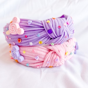 Mickey and Minnie lovers embellished headband