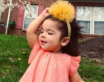 Tulle Ballerina Headband: Baby & Toddler Photo Prop