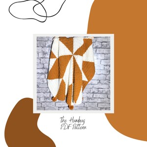 The Humbug Crochet Blanket Pattern- PDF DIGITAL DOWNLOAD