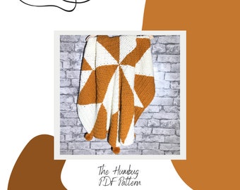 The Humbug Crochet Blanket Pattern- PDF DIGITAL DOWNLOAD