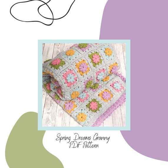 Granny Square Blanket Pattern - Crochet Dreamz