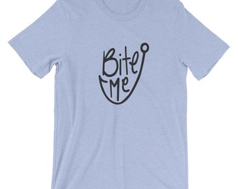 Bijt me unisex T-shirt met korte mouwen